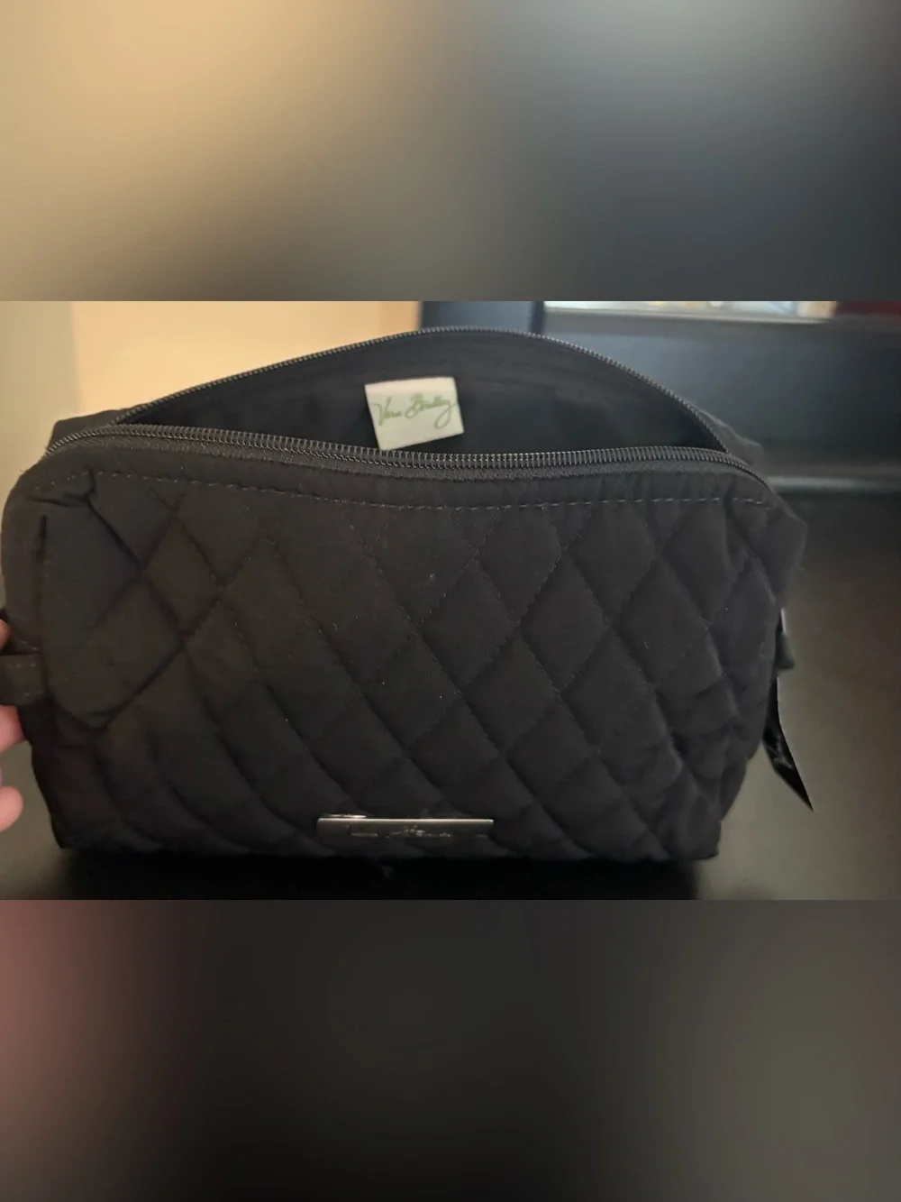 Vera Bradley quilted cosmetic bag